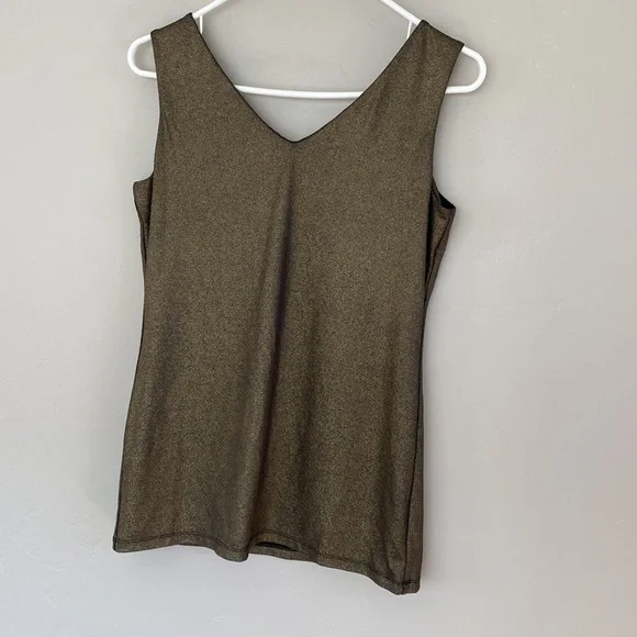 Cache gold glitter tank top size S - Picture 2 of 7